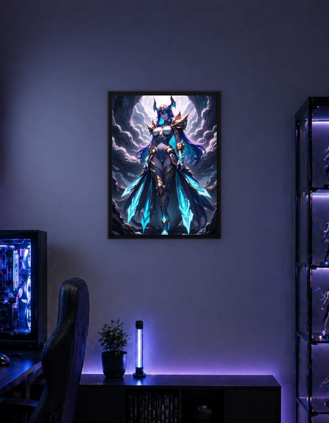 Fantasy Warrior Woman with Horns - 8928153