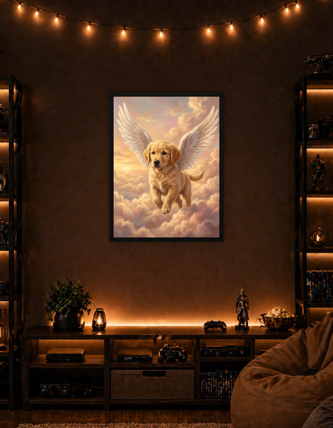 Golden Retriever Angel in the Clouds - 9416491