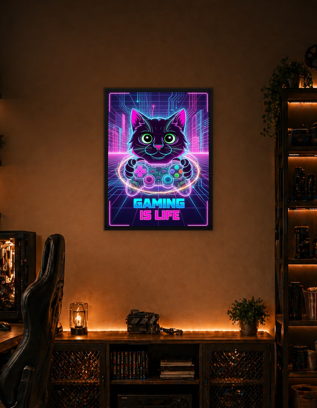 Gaming Cat Neon