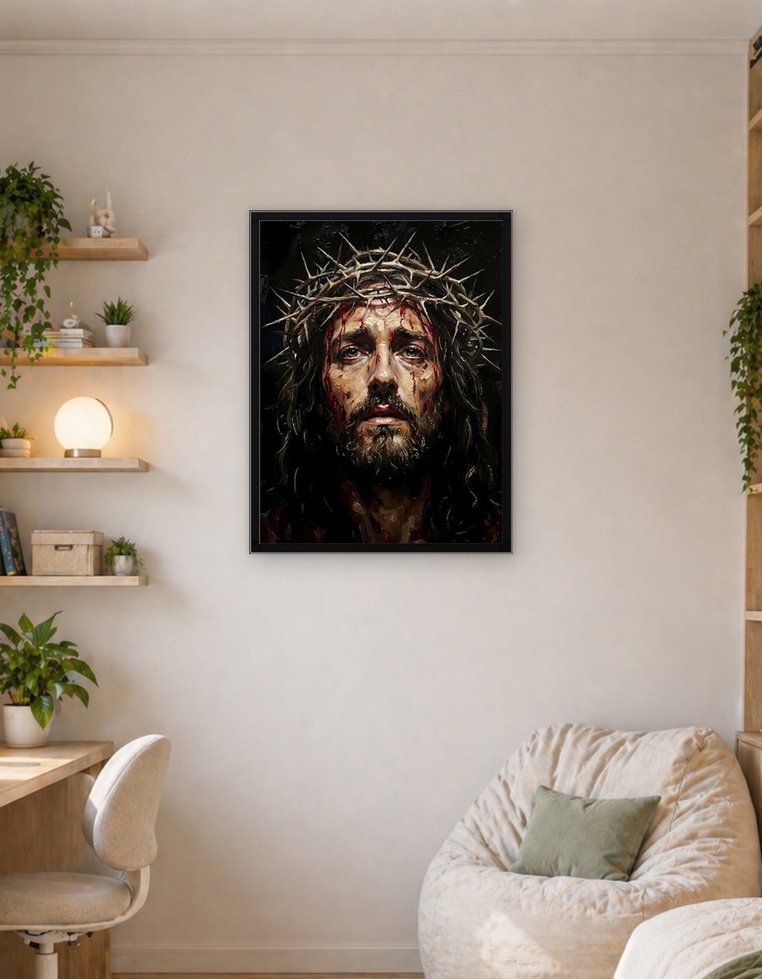 Jesus Christ with Crown of Thorns - 9344881
