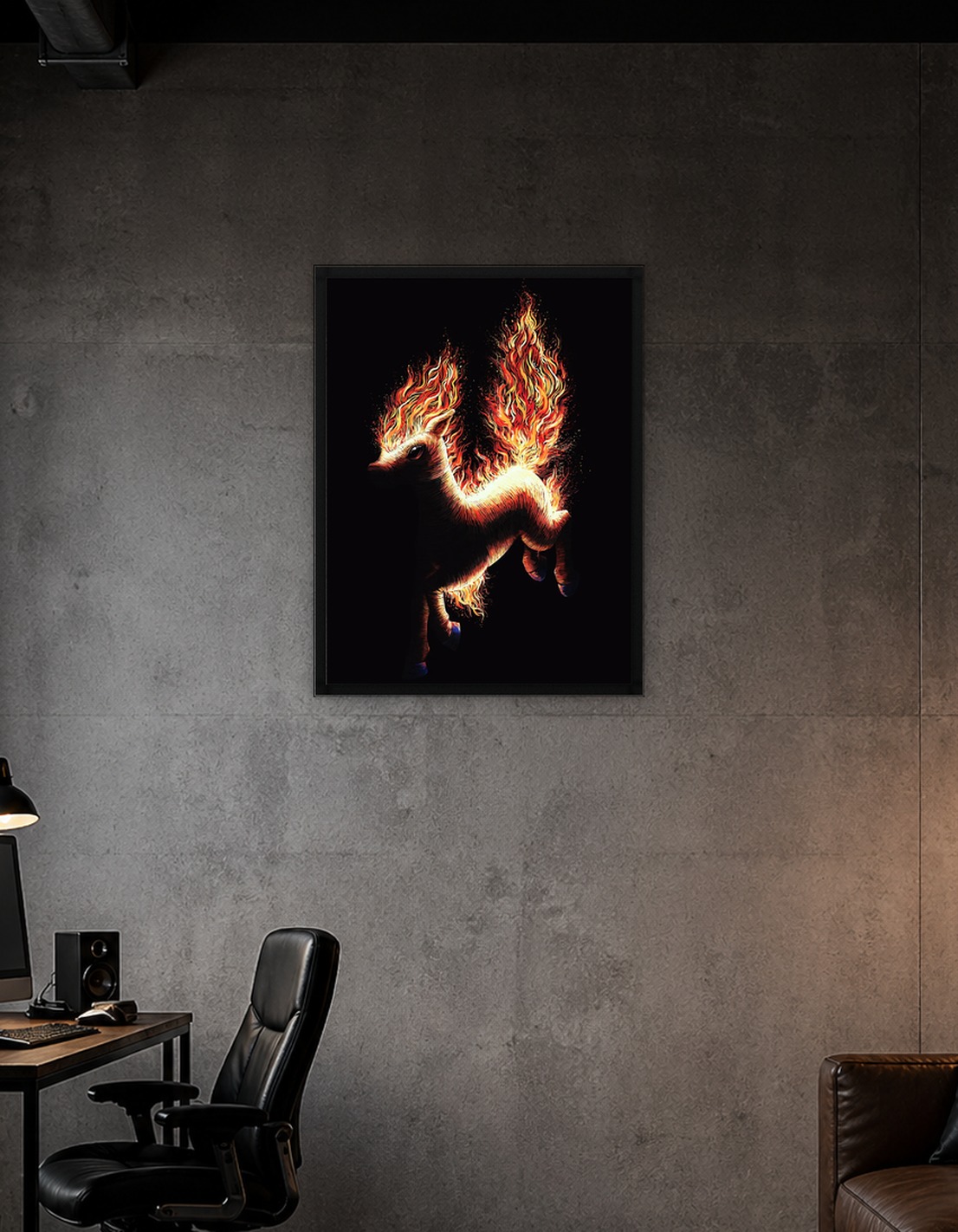 Fiery Pony Illustration