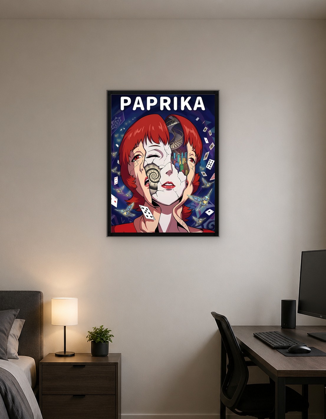 Иллюстрация постера анимэ "Паприка"