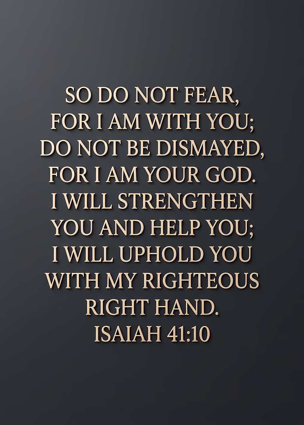 Isaiah 41:10 Bible Verse