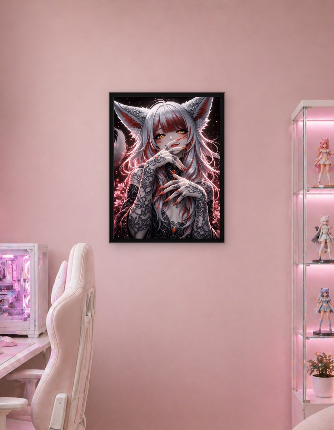Kitsune Crimson Elegance