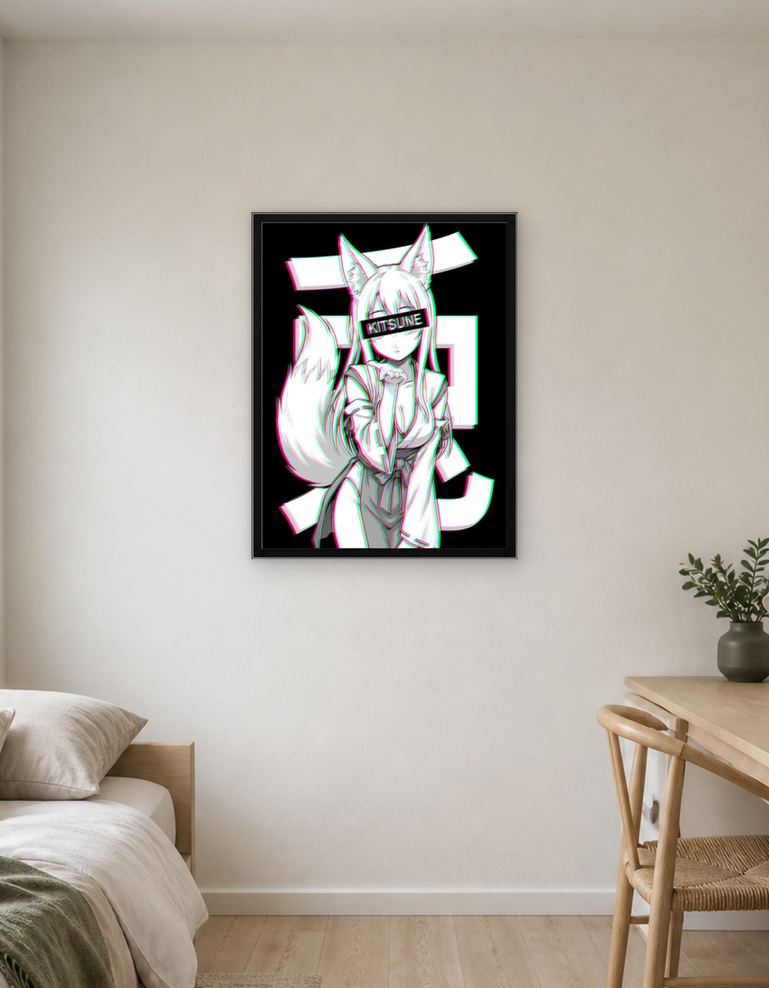 Kitsune Girl Anime Glitch