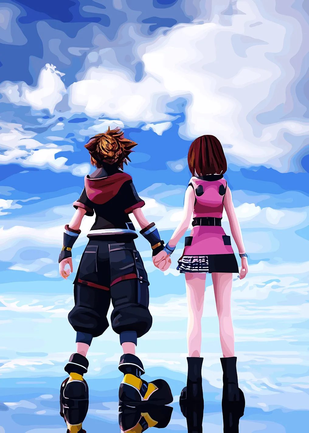 Kingdom Hearts: Sora and Kairi Together