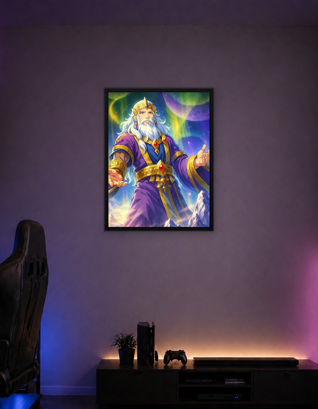 Fantasy King Cosmic Background