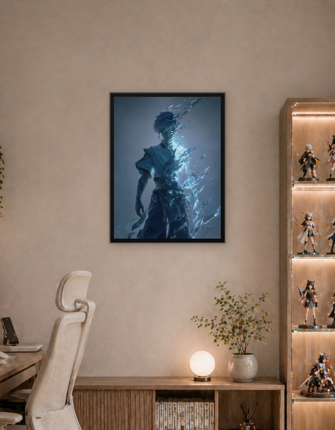 Ice-Powered Anime Warrior