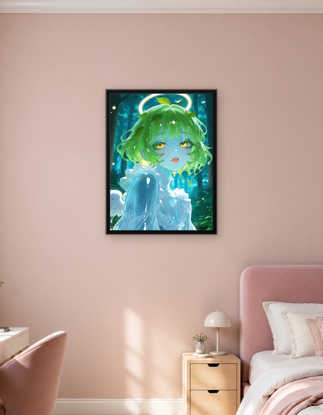 Forest Spirit Anime Girl Portrait
