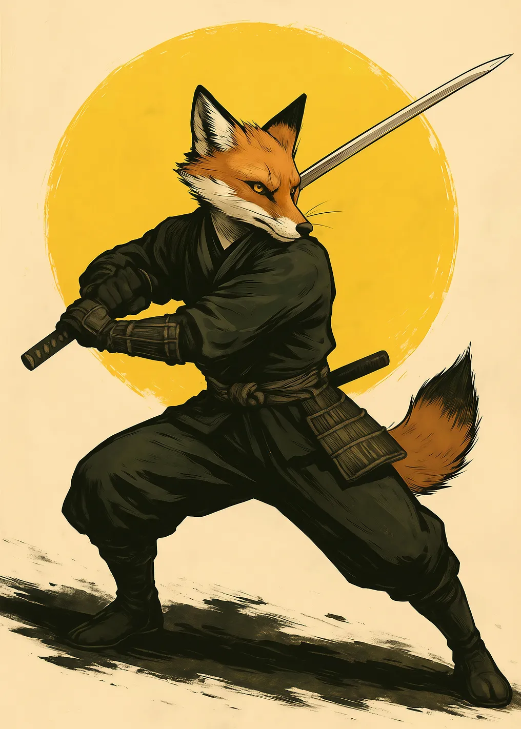 Fox Ninja with Katana