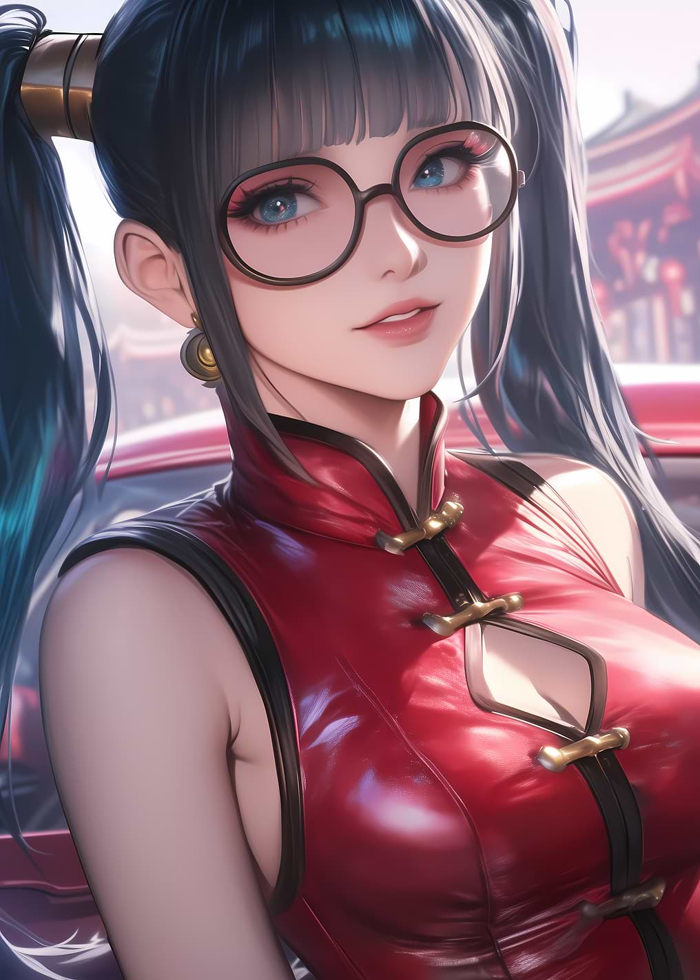 Litchi Faye Ling Blazblue Cheongsam Dress
