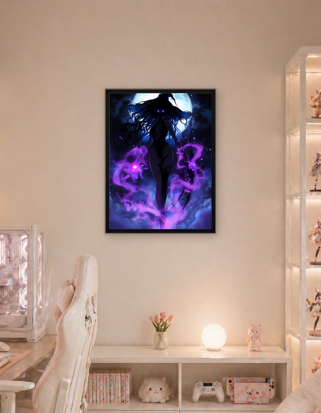 Mystic Woman with Purple Energy