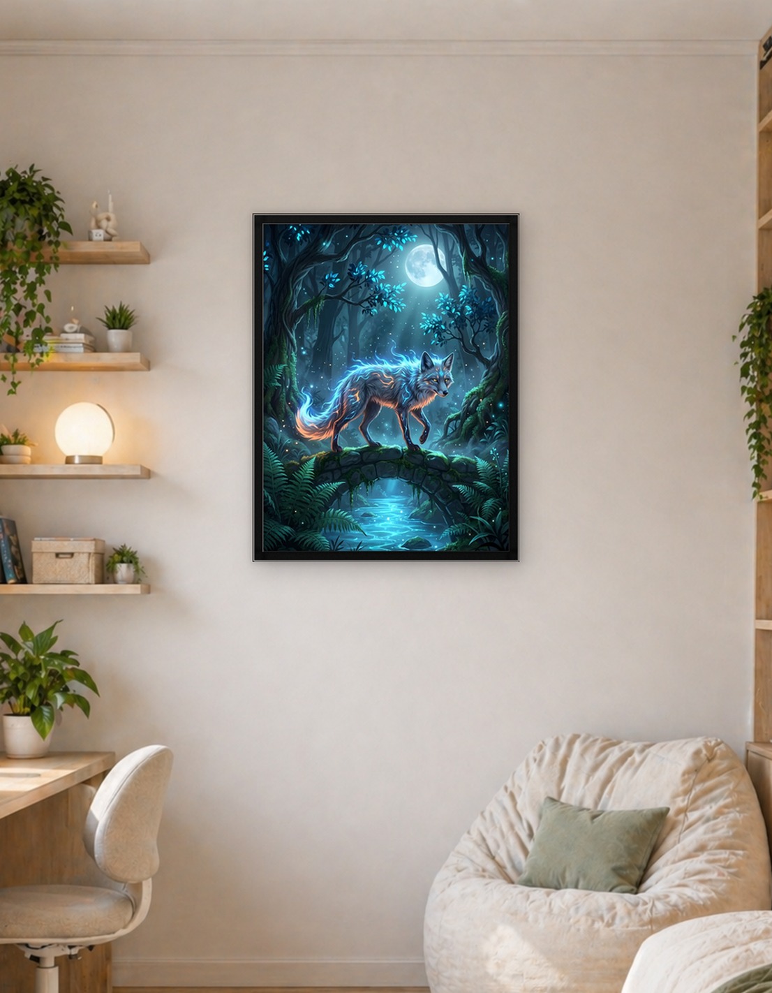 Mystical Fox in Enchanted Forest