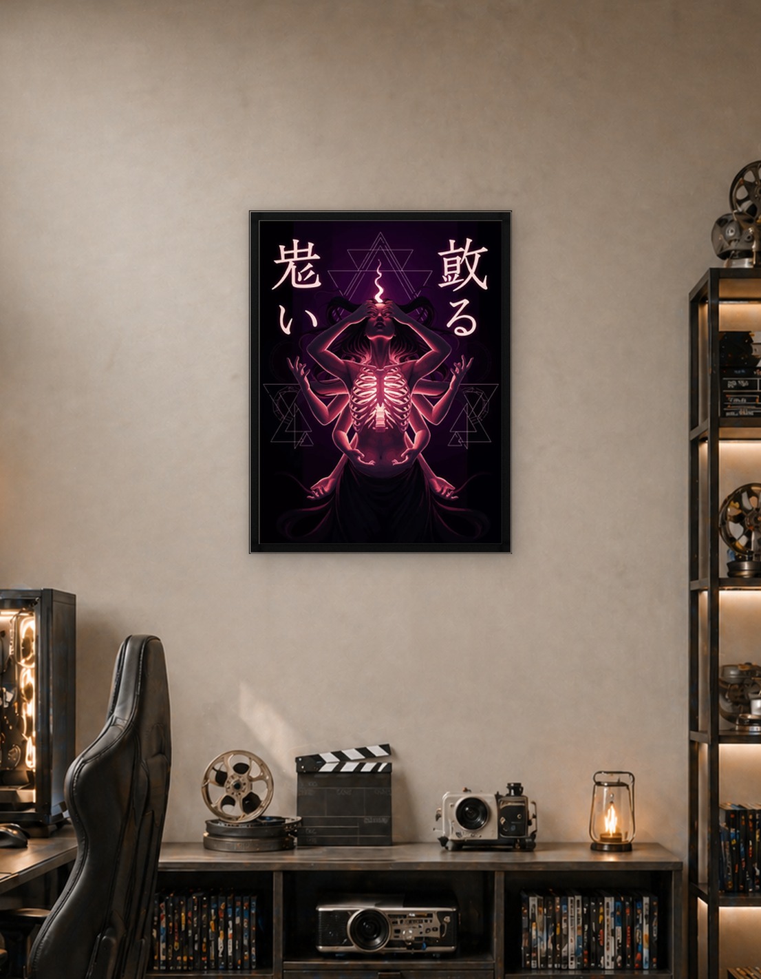 Mystical Figure with Multiple Arms