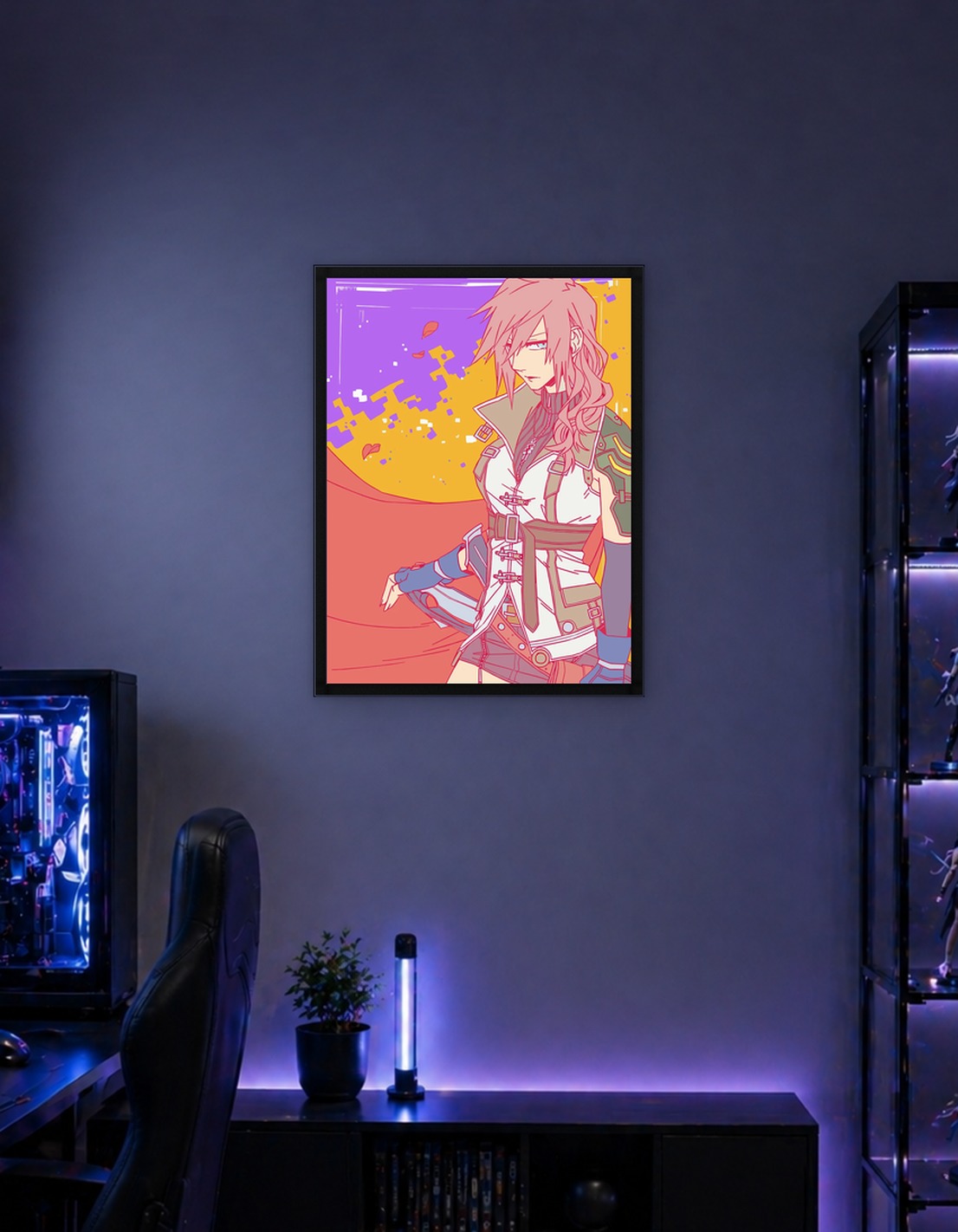 Lightning Farron Anime Style Portrait