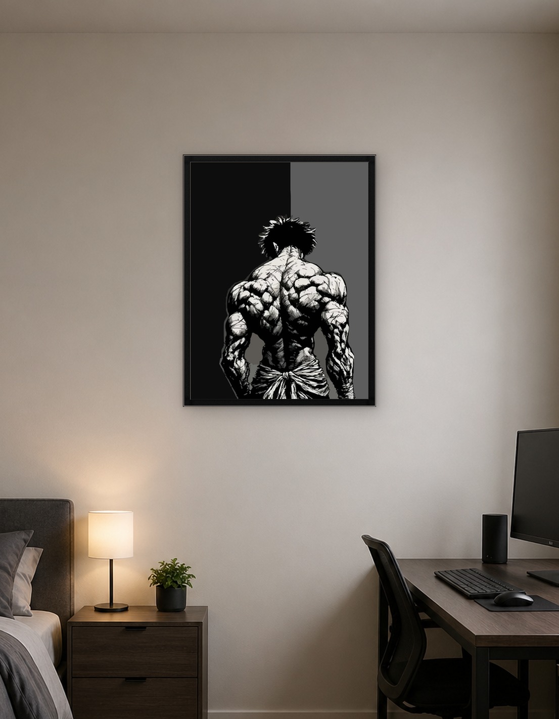 Muscular Back of a Man