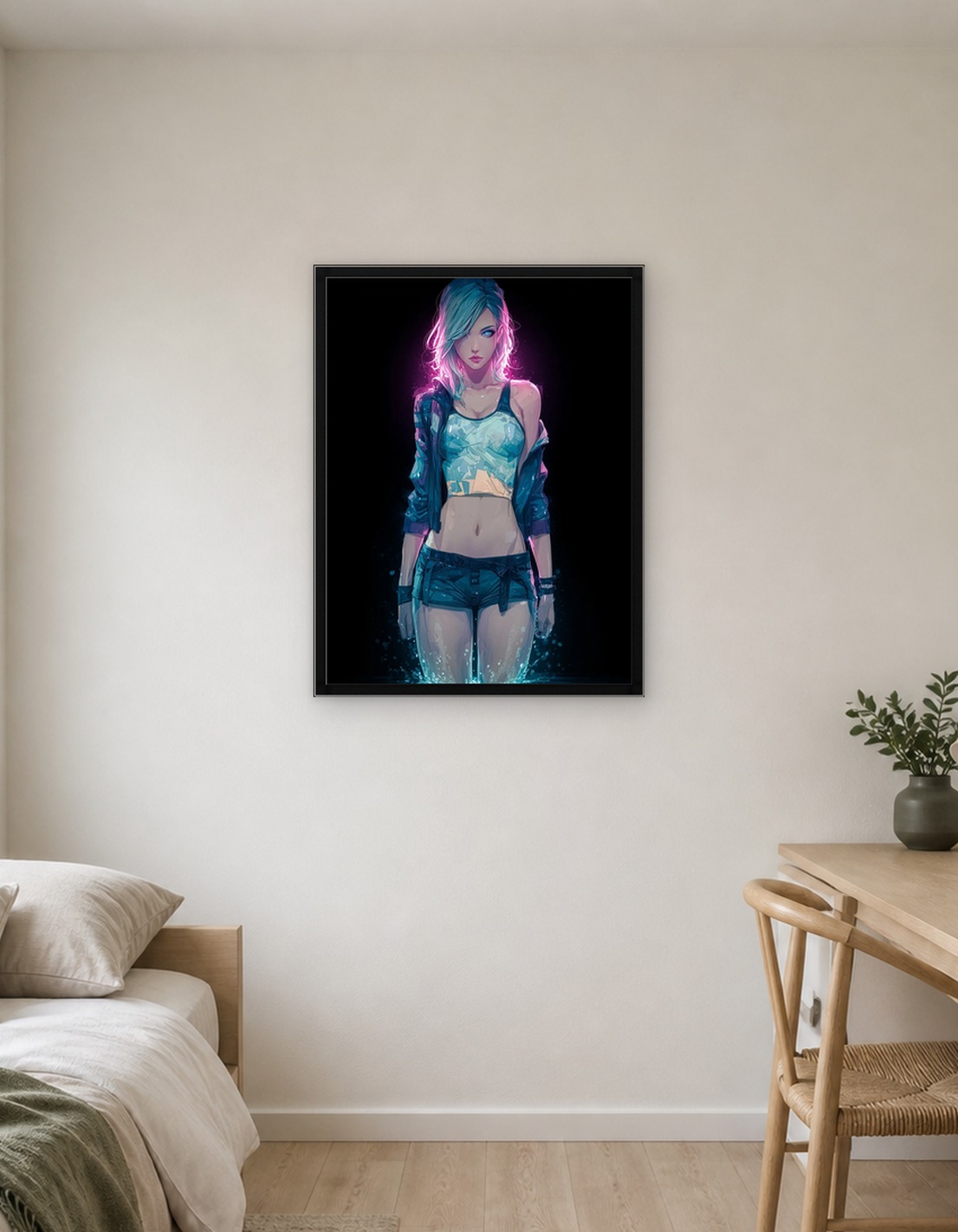 Neon Girl in Water - 9097452