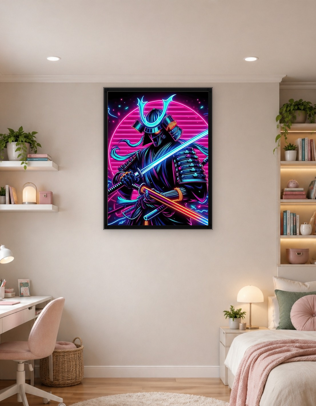 Neon Samurai Warrior - 9932265