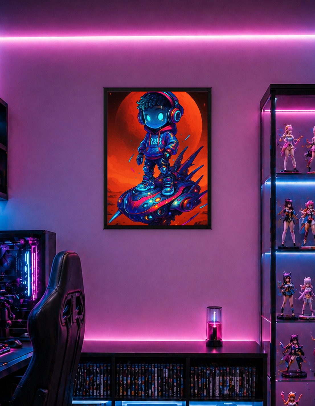 Neon Space Traveler