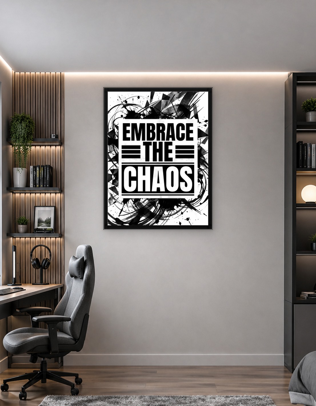 Embrace the Chaos - Abstract Typography Art