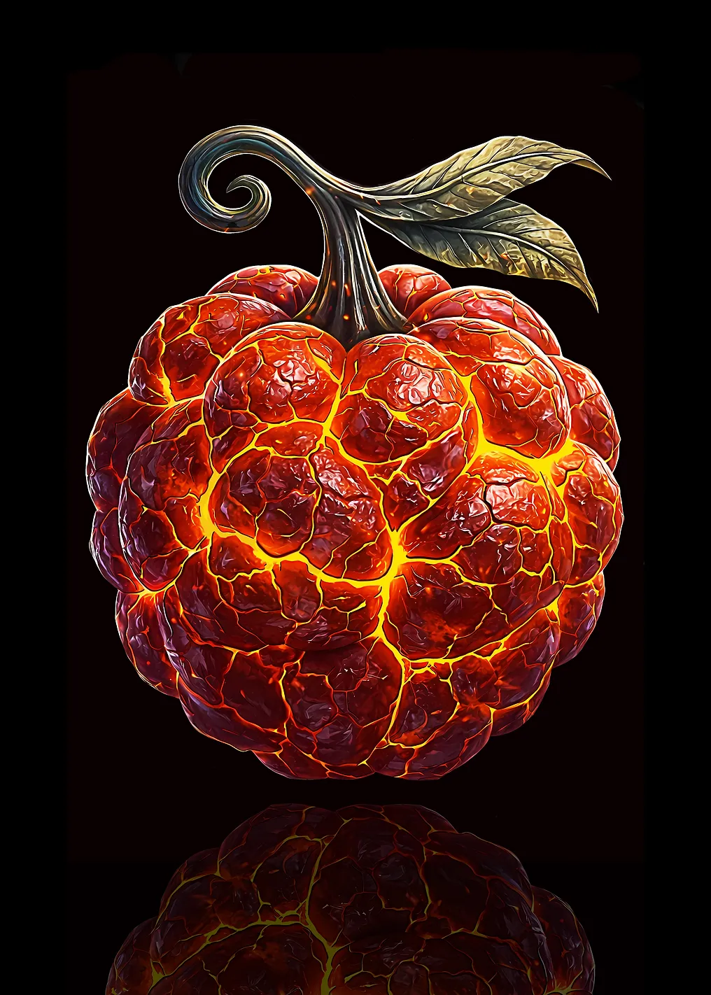 Fiery Lava Pumpkin Textra