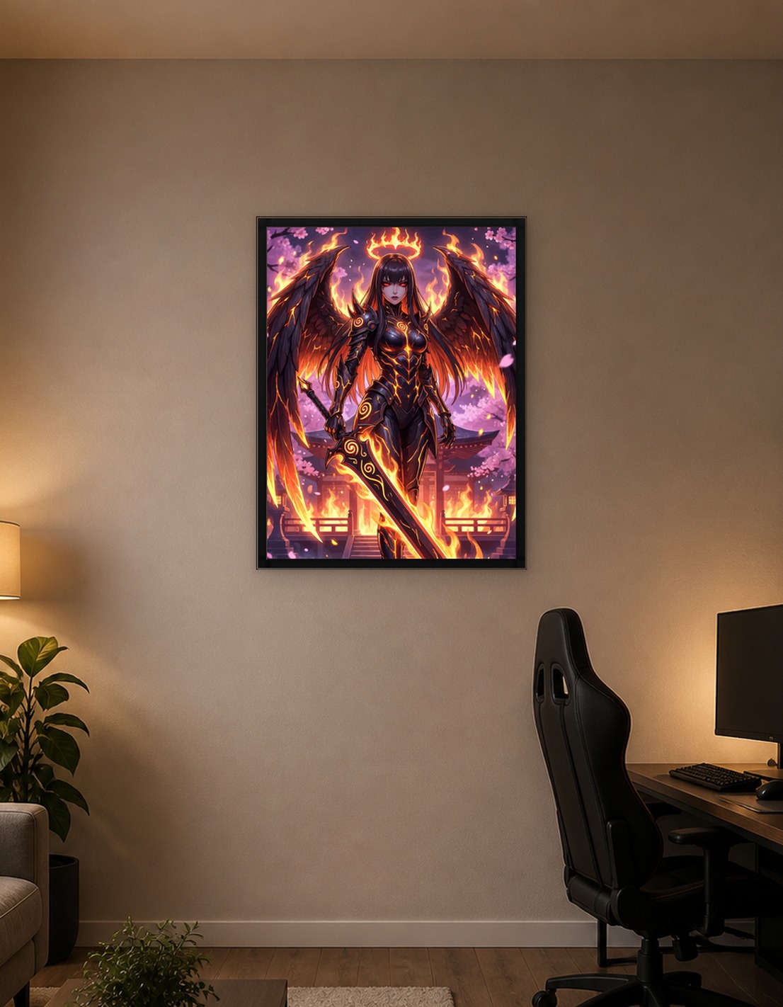 Fiery Angel Warrior with Sword - 10059559
