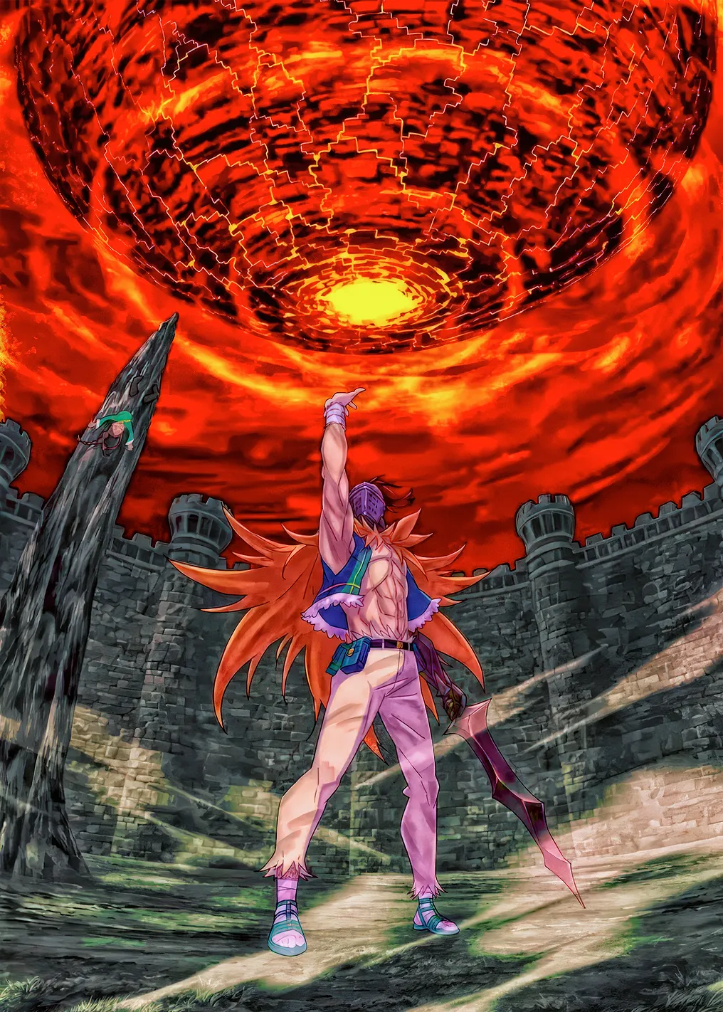 Fiery Vortex and Warrior