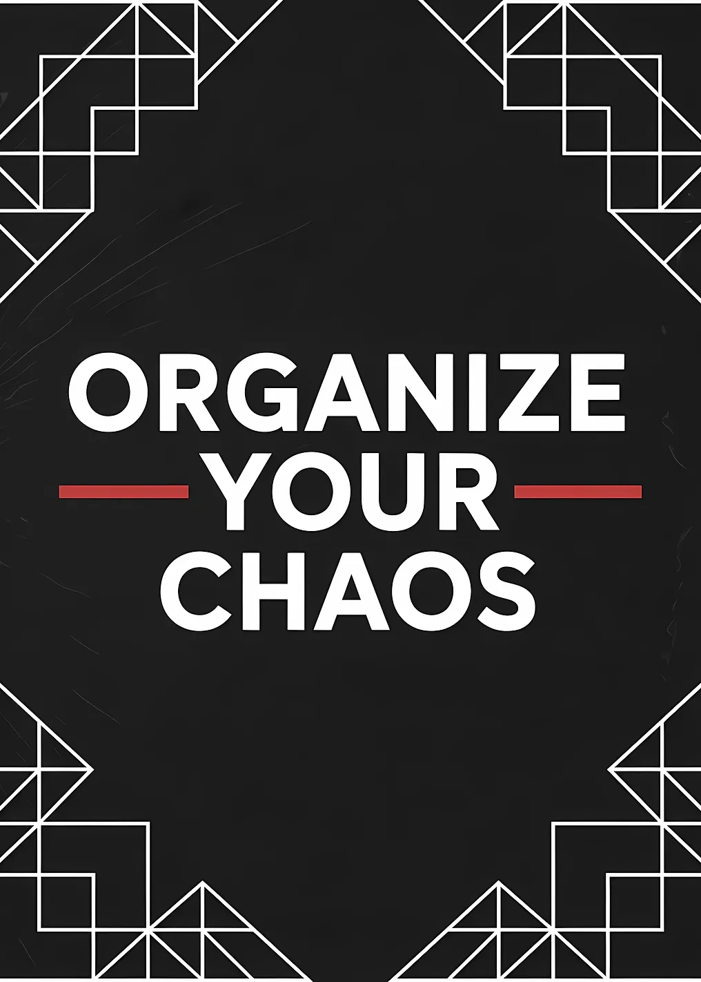 Organize Your Chaos Motivational Poster