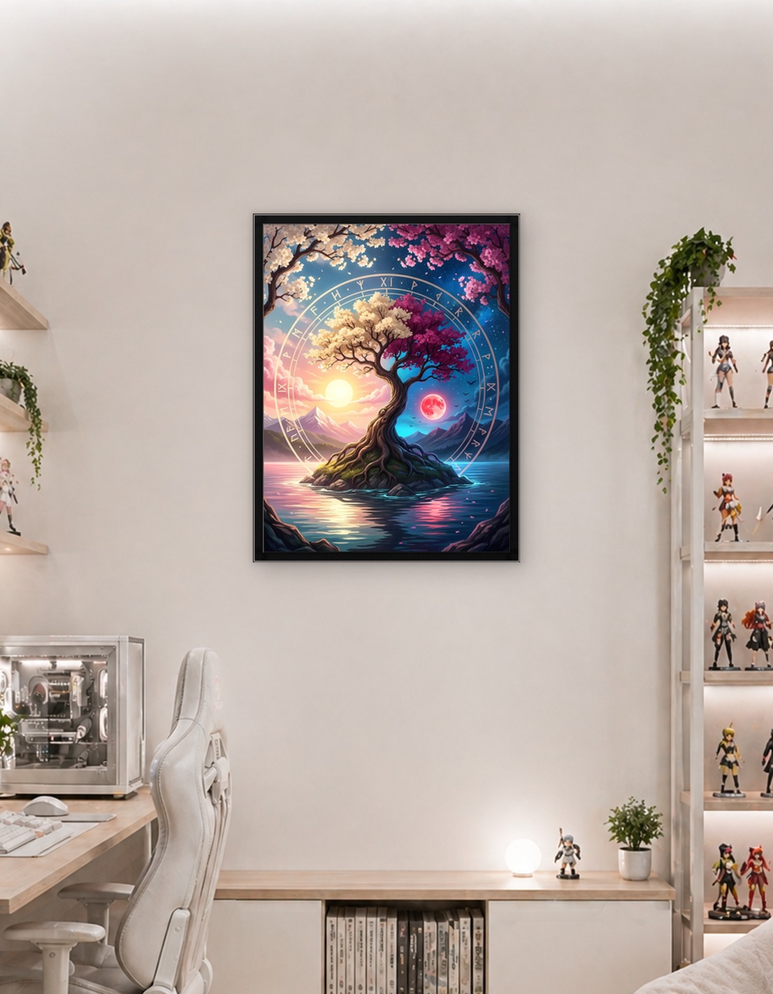 Fantasy Tree Island with Runes