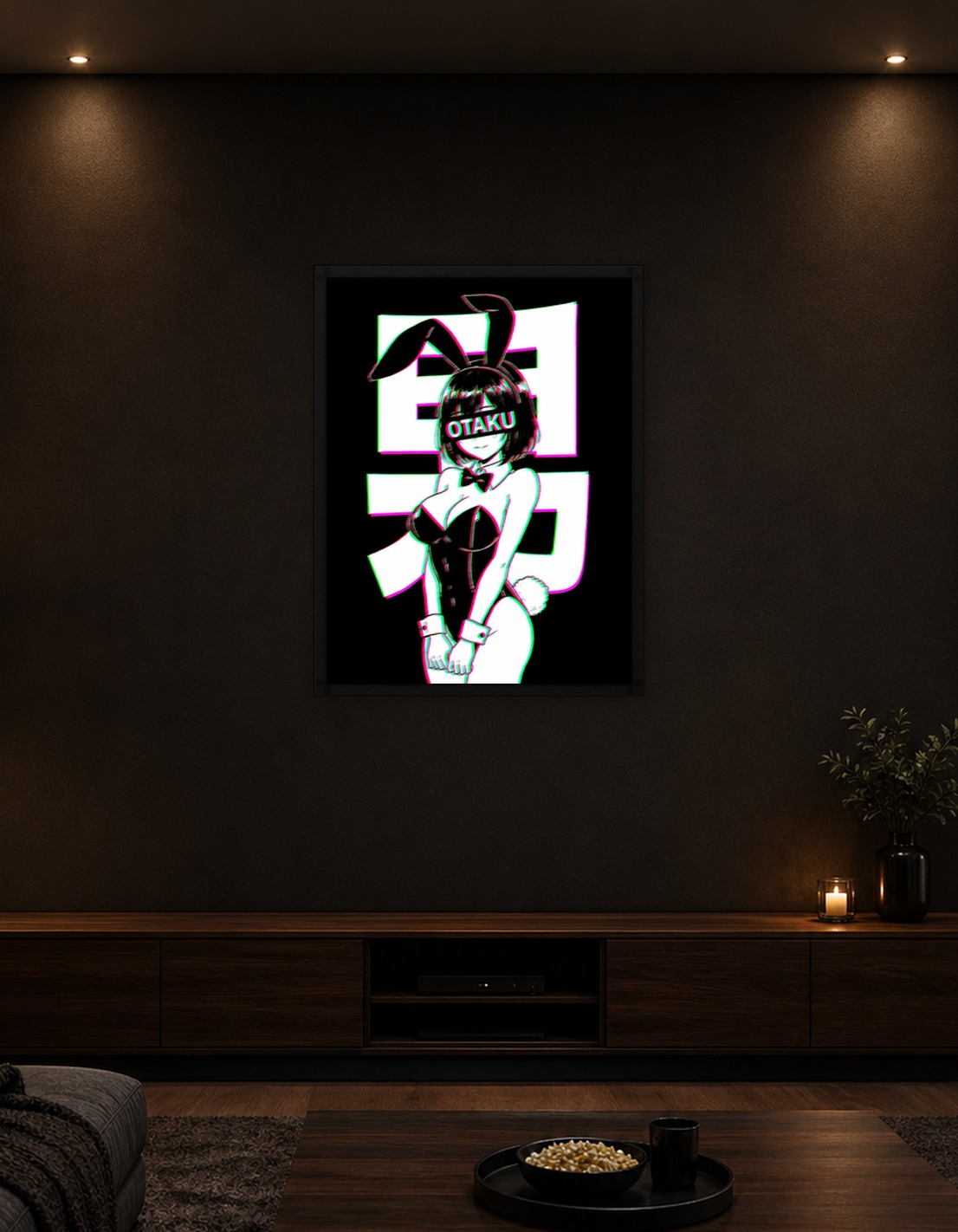 Otaku Anime Bunny Girl Glitch Art