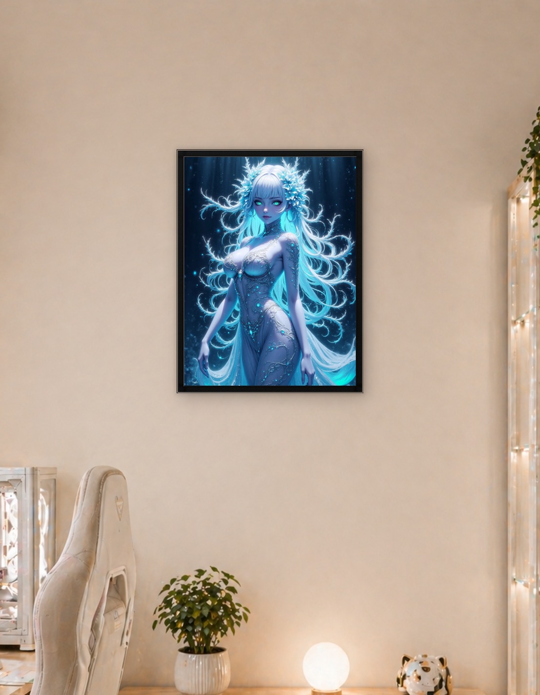 Ice Queen Digital Art Portrait