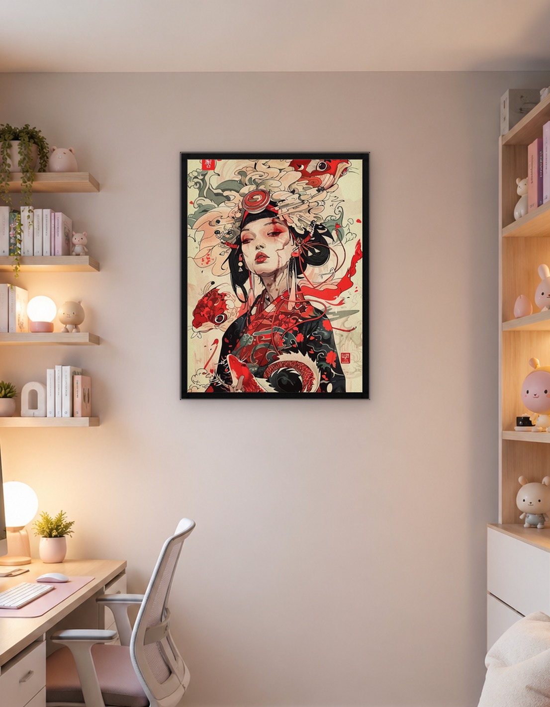 Koi Geisha Portrait