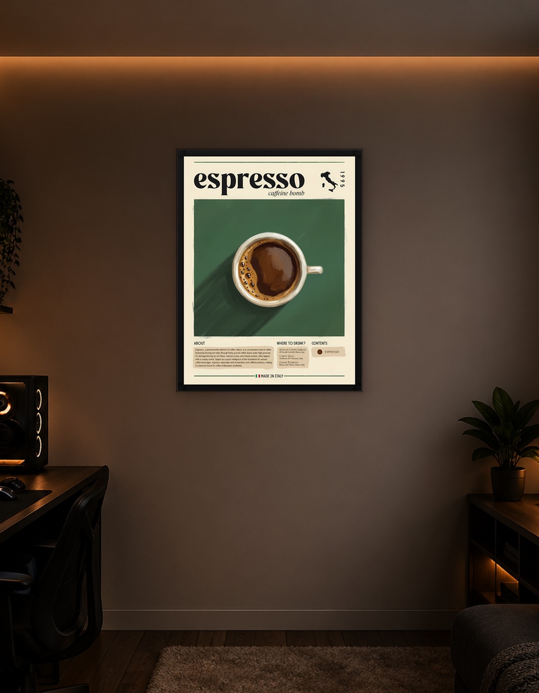 Espresso Caffeine Bomb Poster