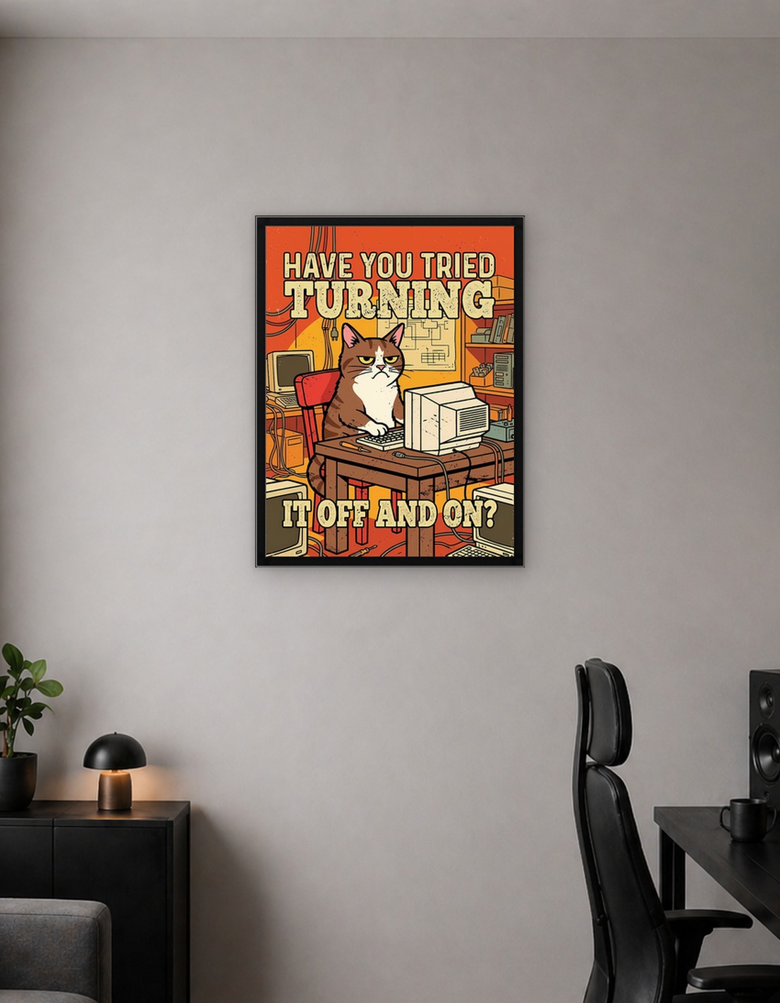 Grumpy Cat Tech Support Poster