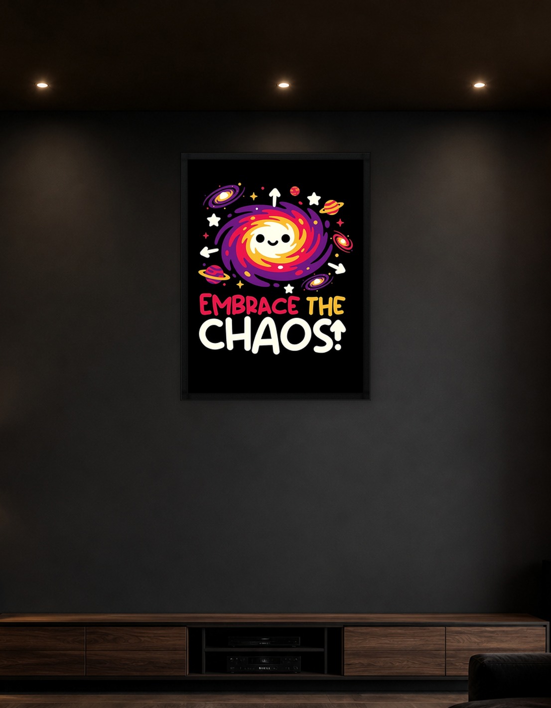 Embrace the Chaos Galaxy Art