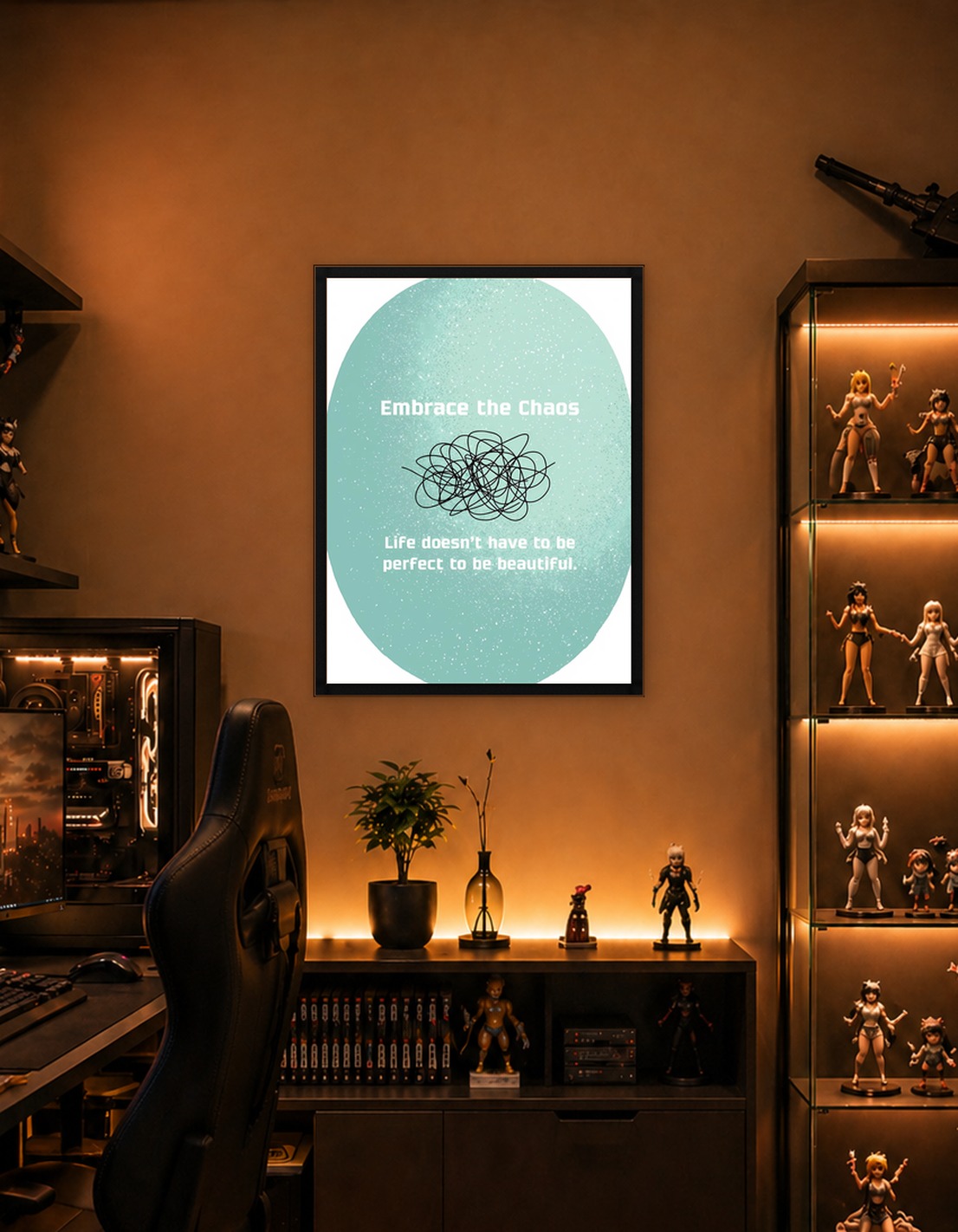 Embrace the Chaos Inspirational Art