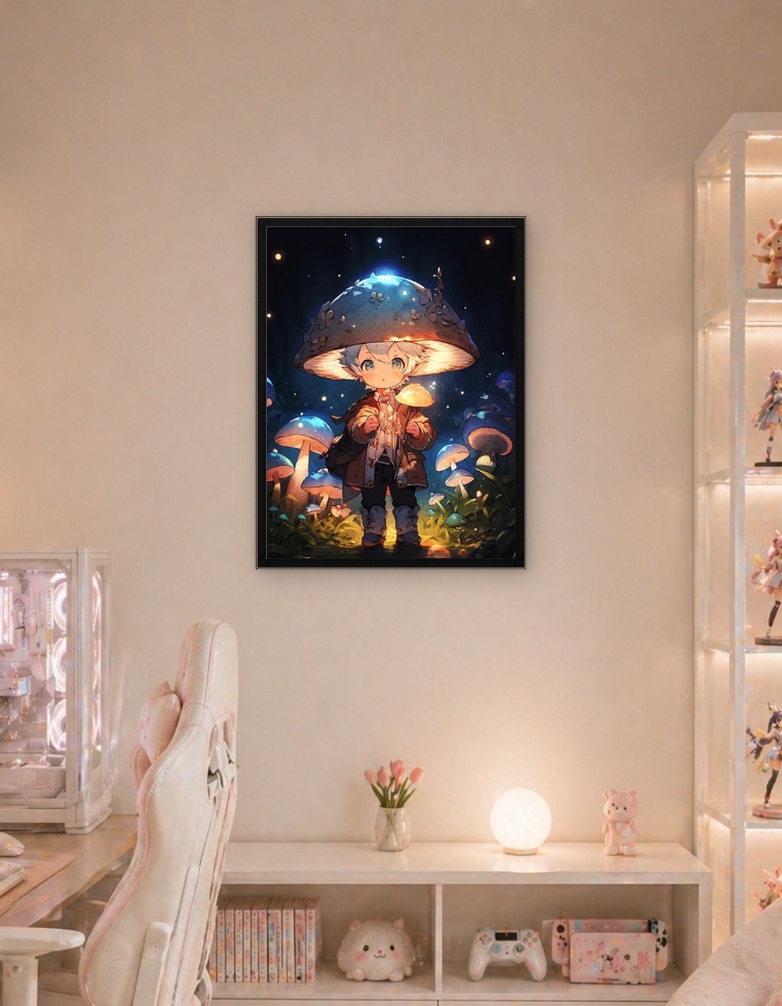 Mushroom Child in Enchanted Forest