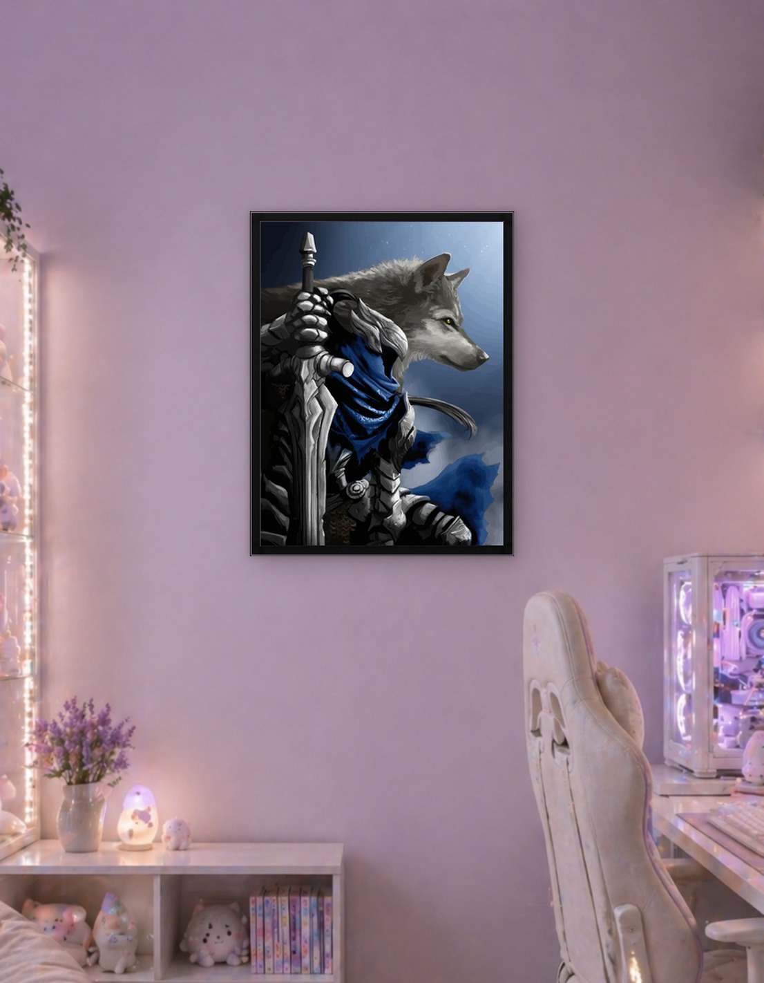 Knight and Wolf in Armor