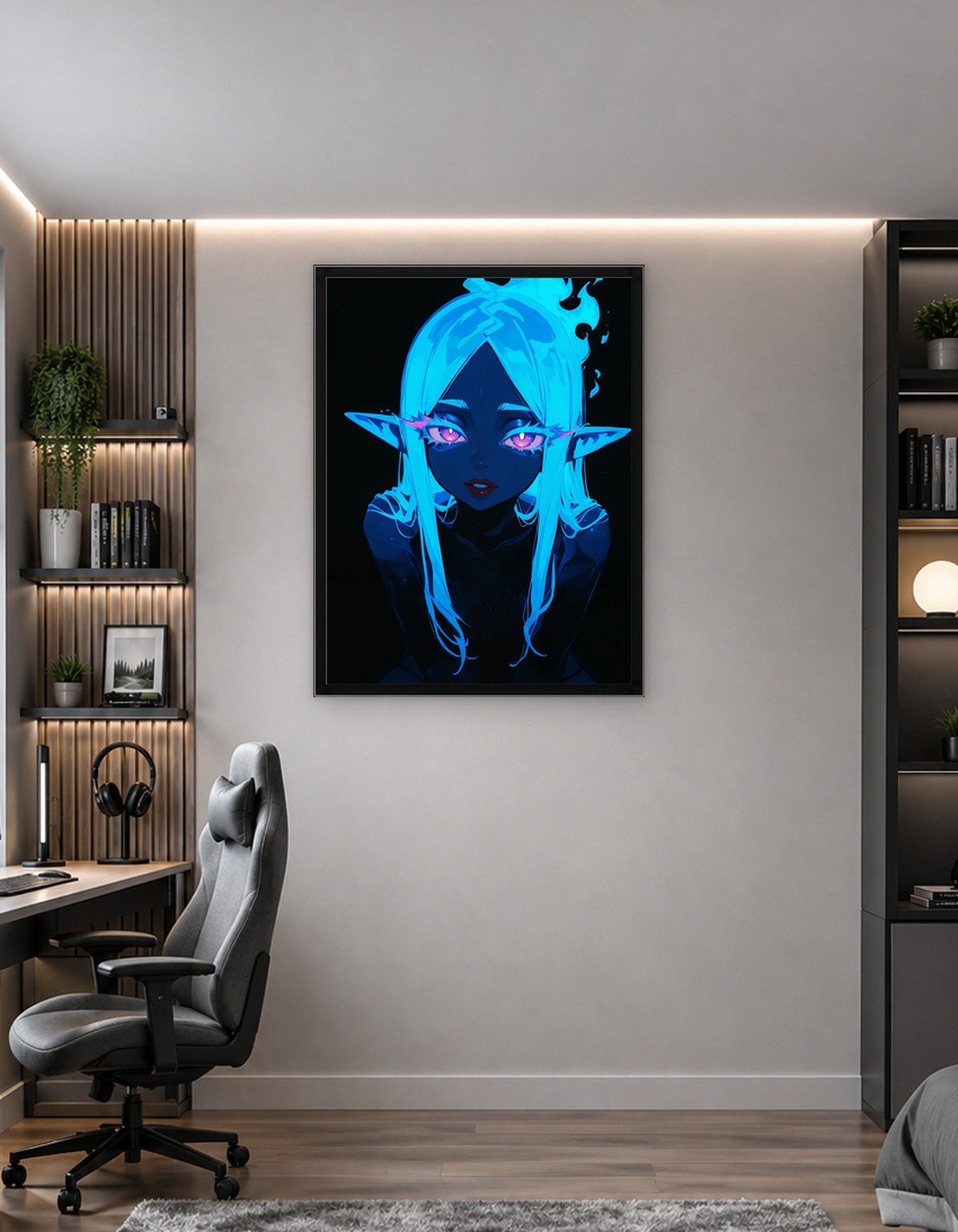 Glowing Elf Girl Digital Art