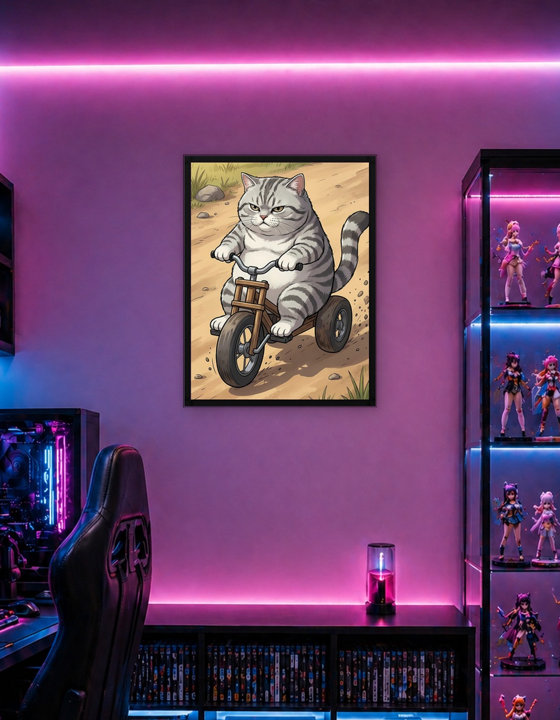 Grumpy Cat on Tricycle