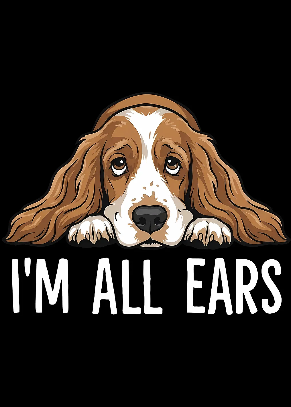 I'm All Ears Dog Cartoon