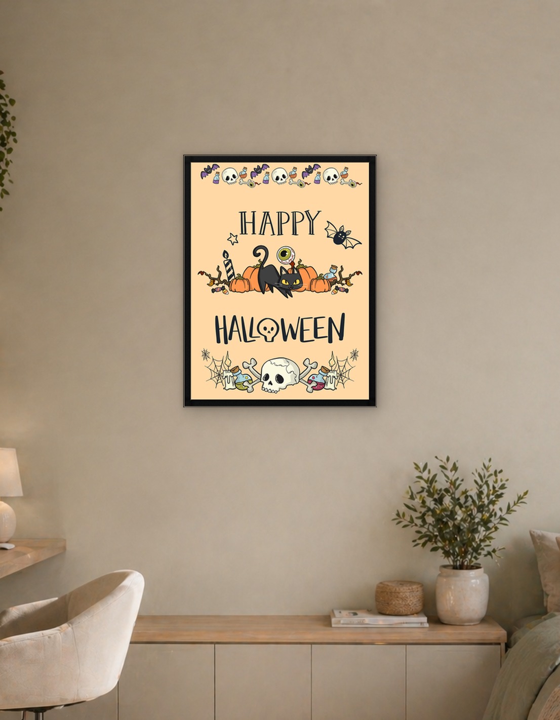 Happy Halloween Cartoon Illustration