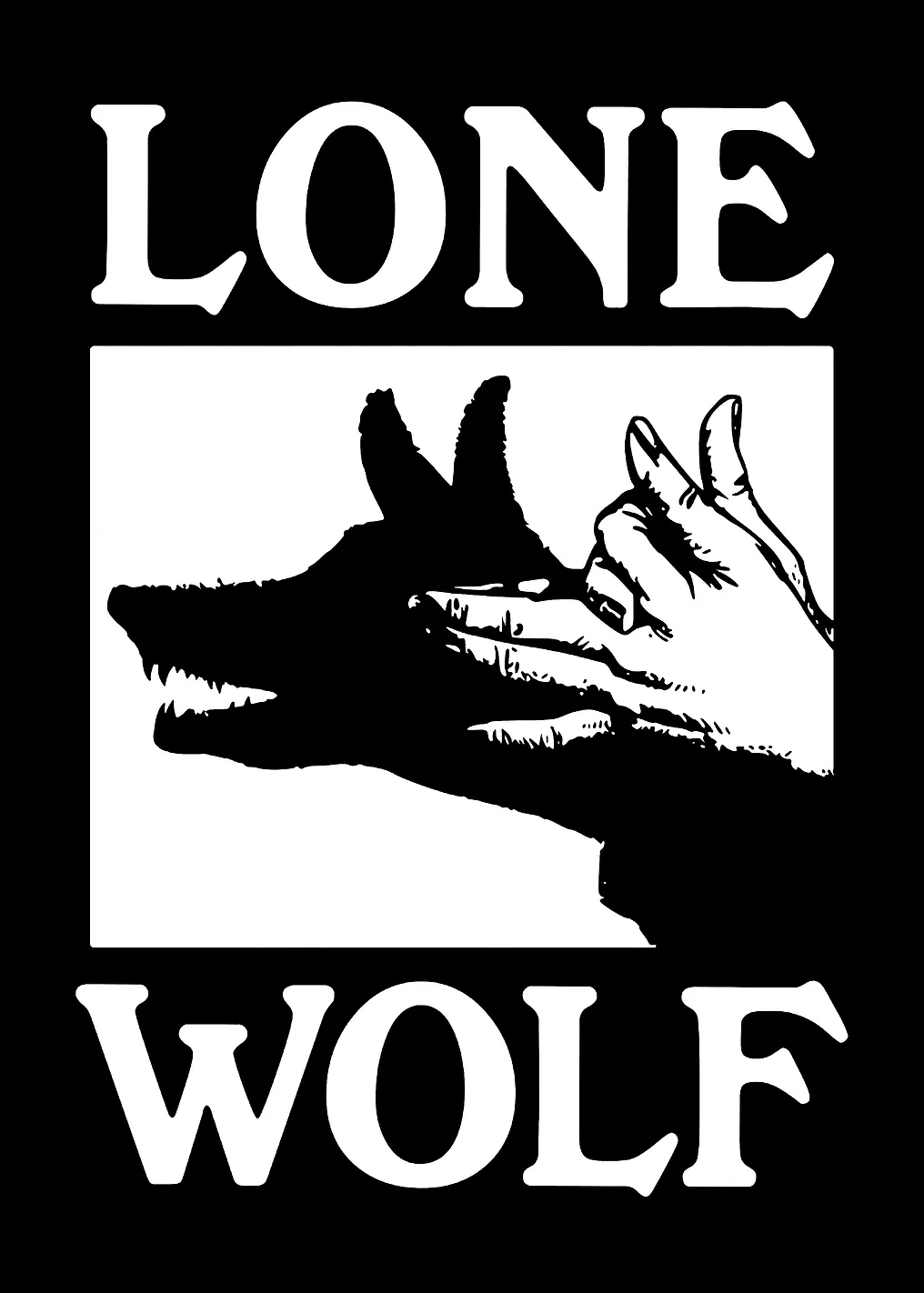 Lone Wolf Shadow Puppet
