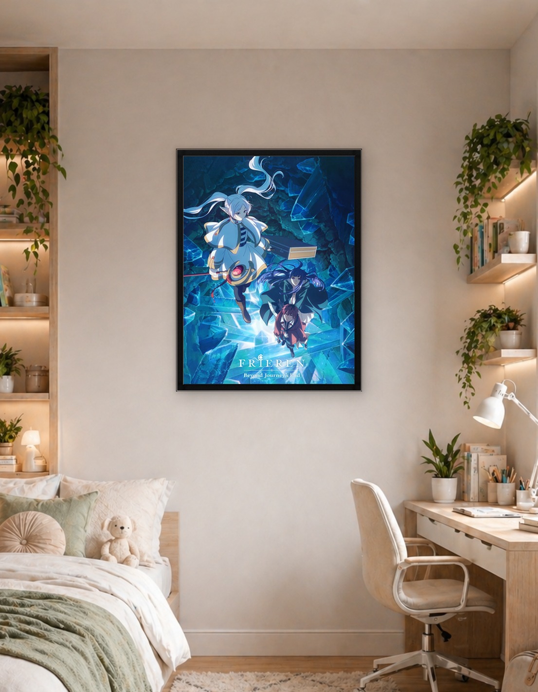 Frieren Crystalline Depths Visual with Logo