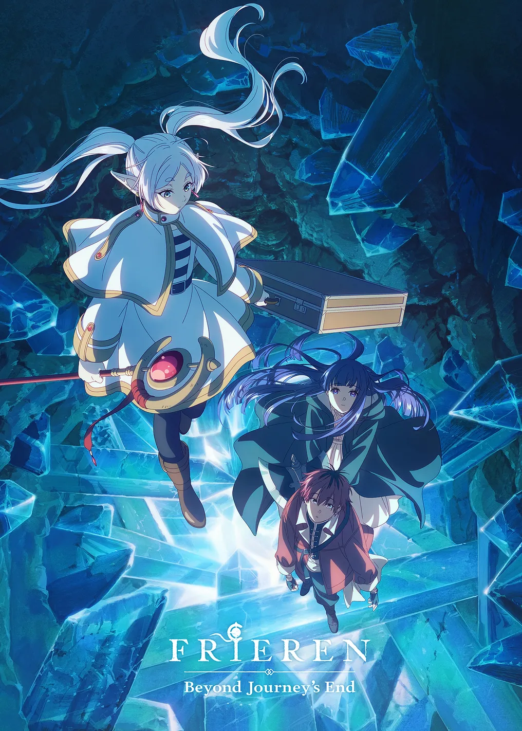 Frieren Crystalline Depths Visual with Logo