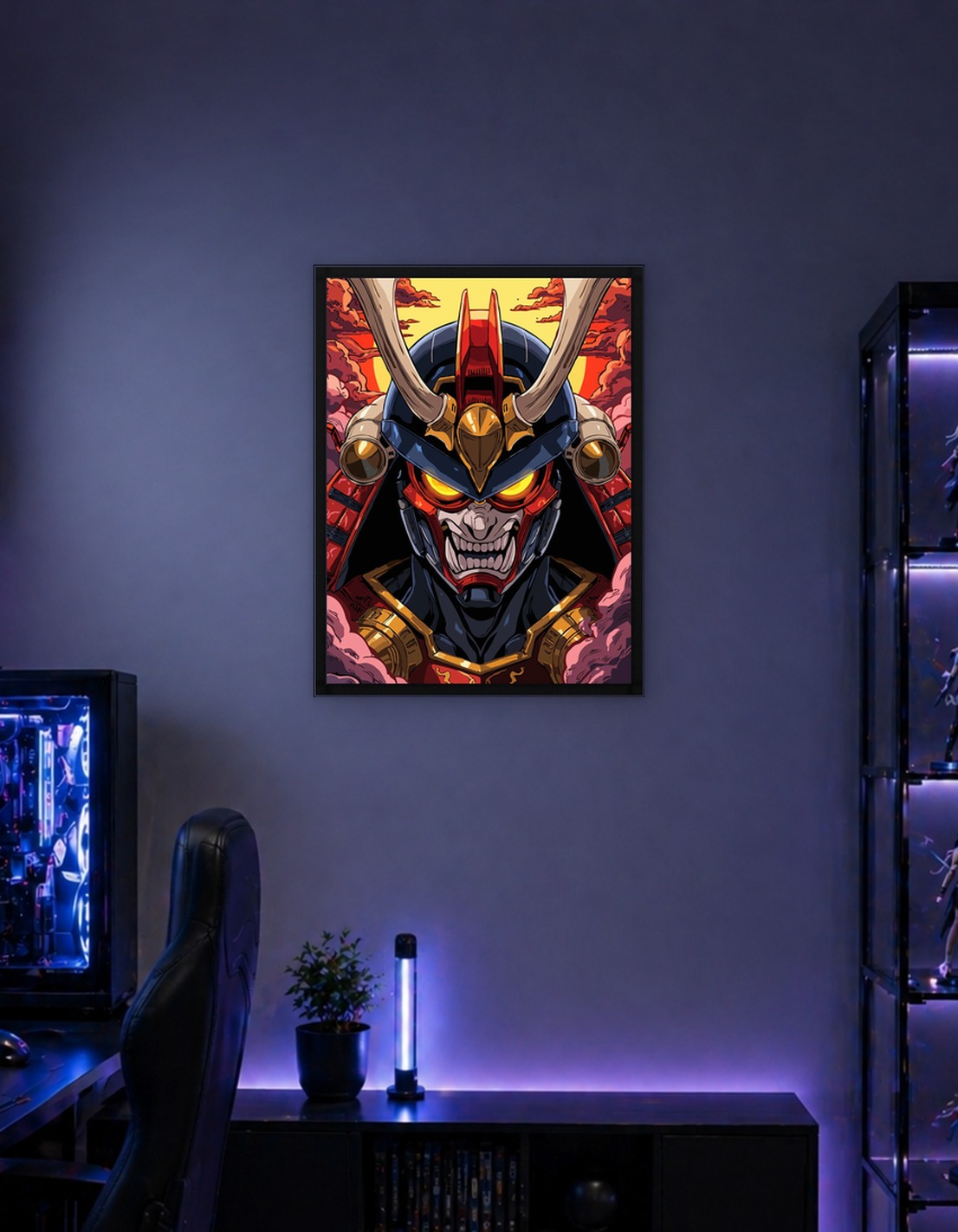 Fantasy of Samurai Warrior Illustration