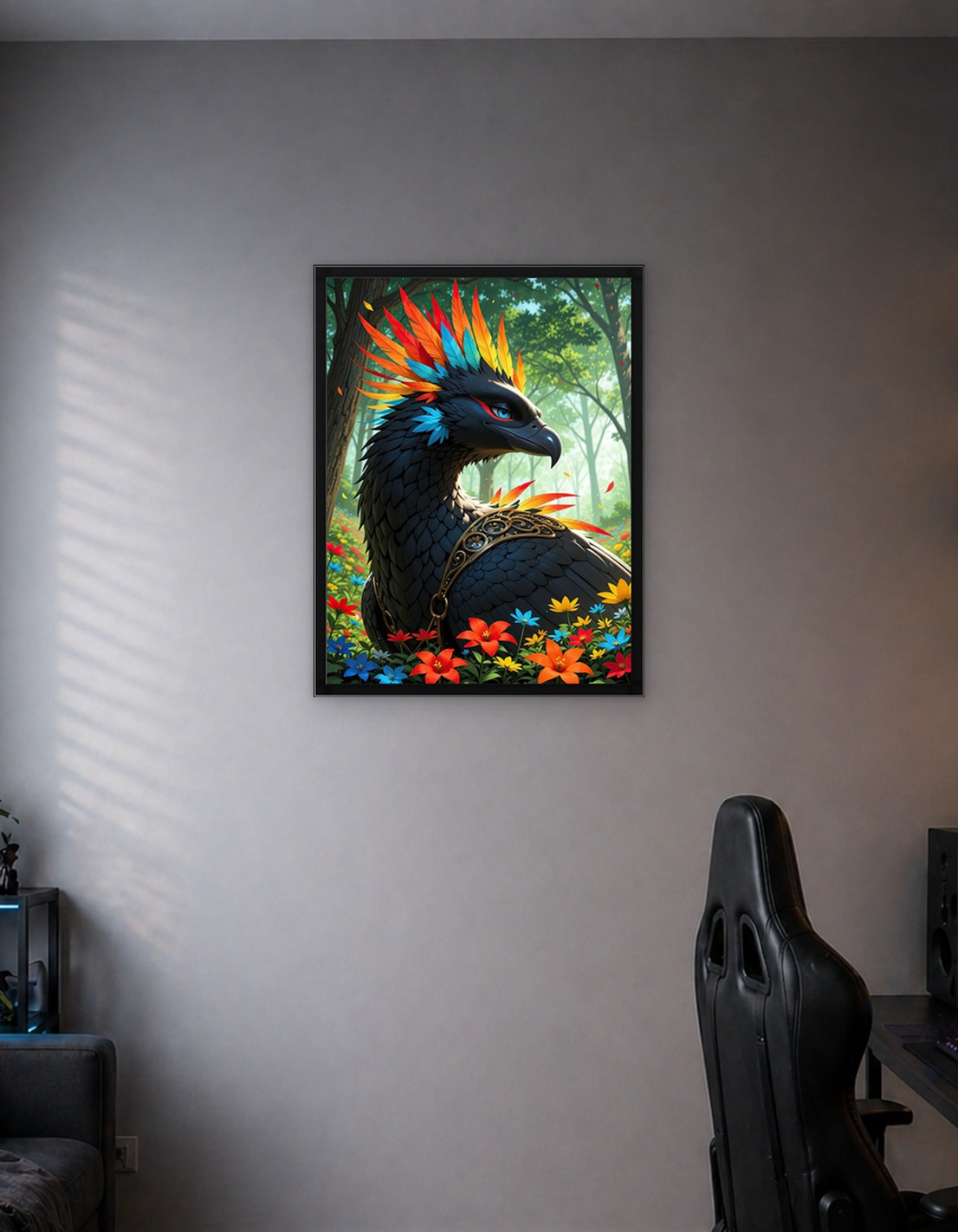 Fantasy Bird in Forest