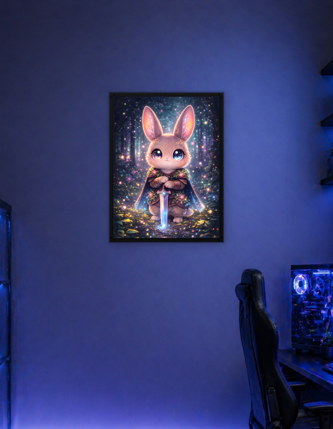 Fantasy Rabbit Warrior with Sword