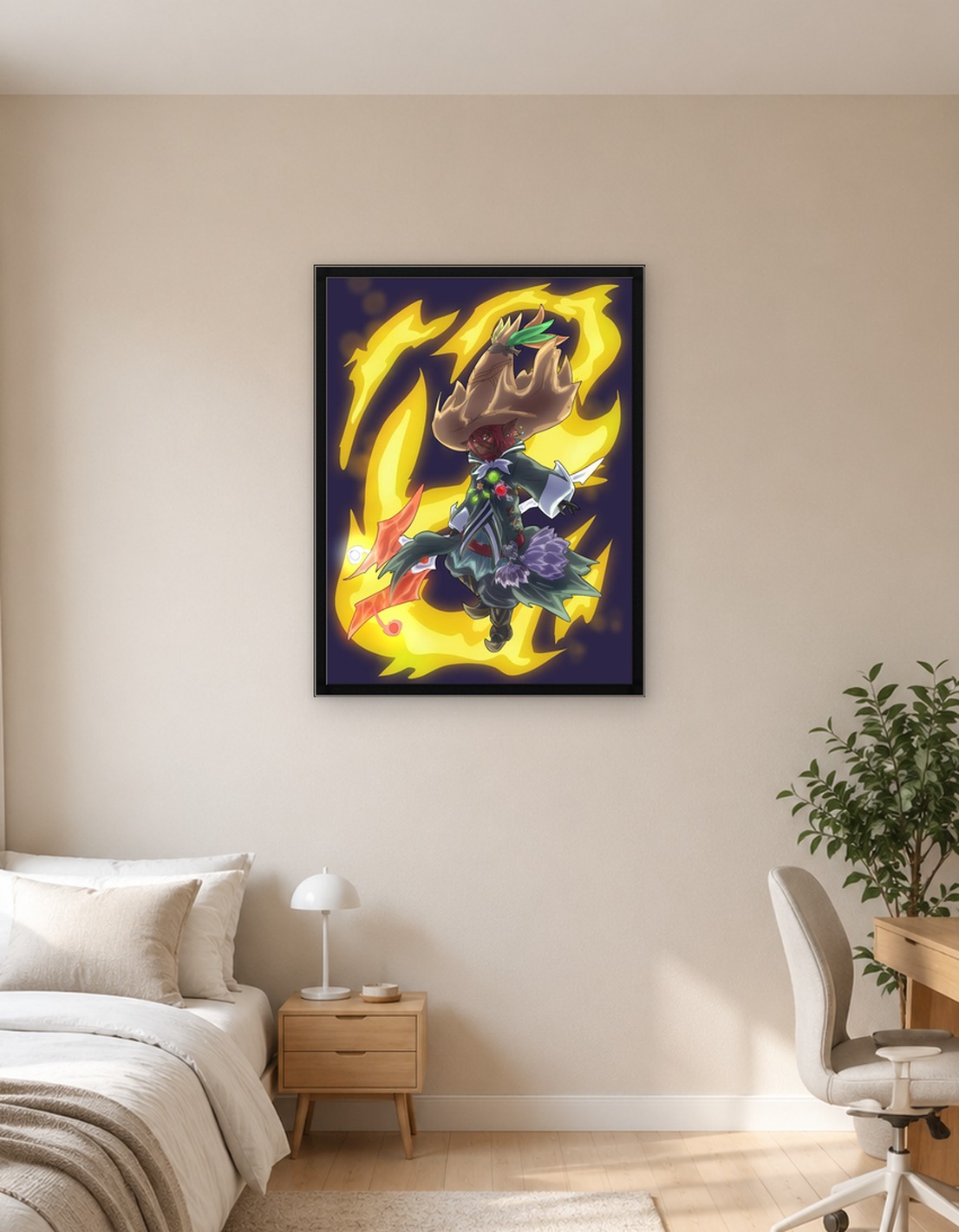 Fantasy Character with Magic and Style