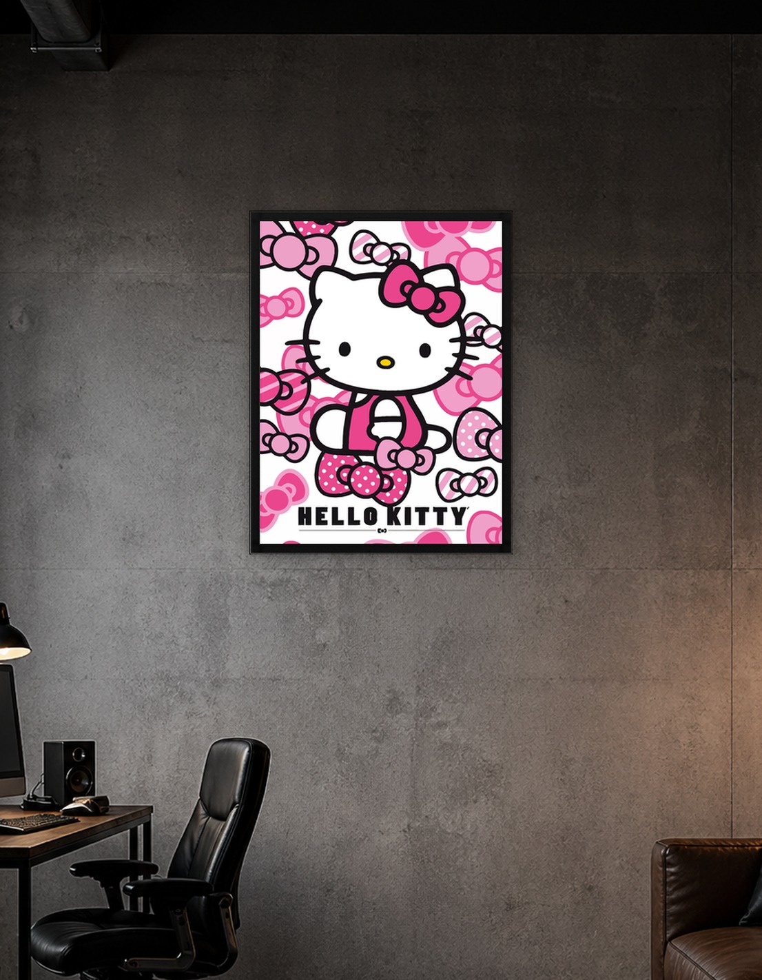 Hello Kitty with Pink Bows Pattern